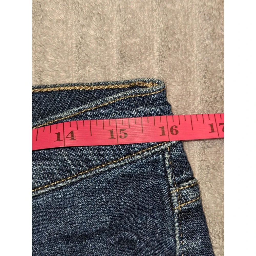 Calvin Klein High Rise‎ Denim Mom Shorts Dark Wash Classic Size 12 NWT